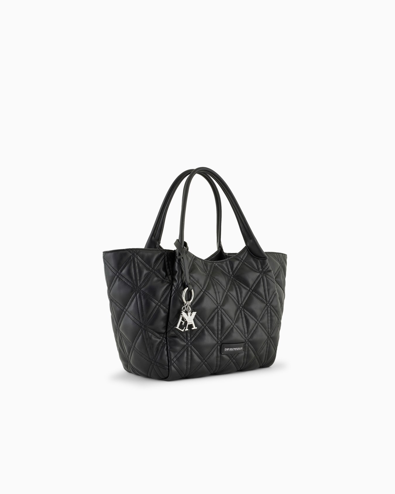 Quilted nappa leather-effect shopper bag Slide 1