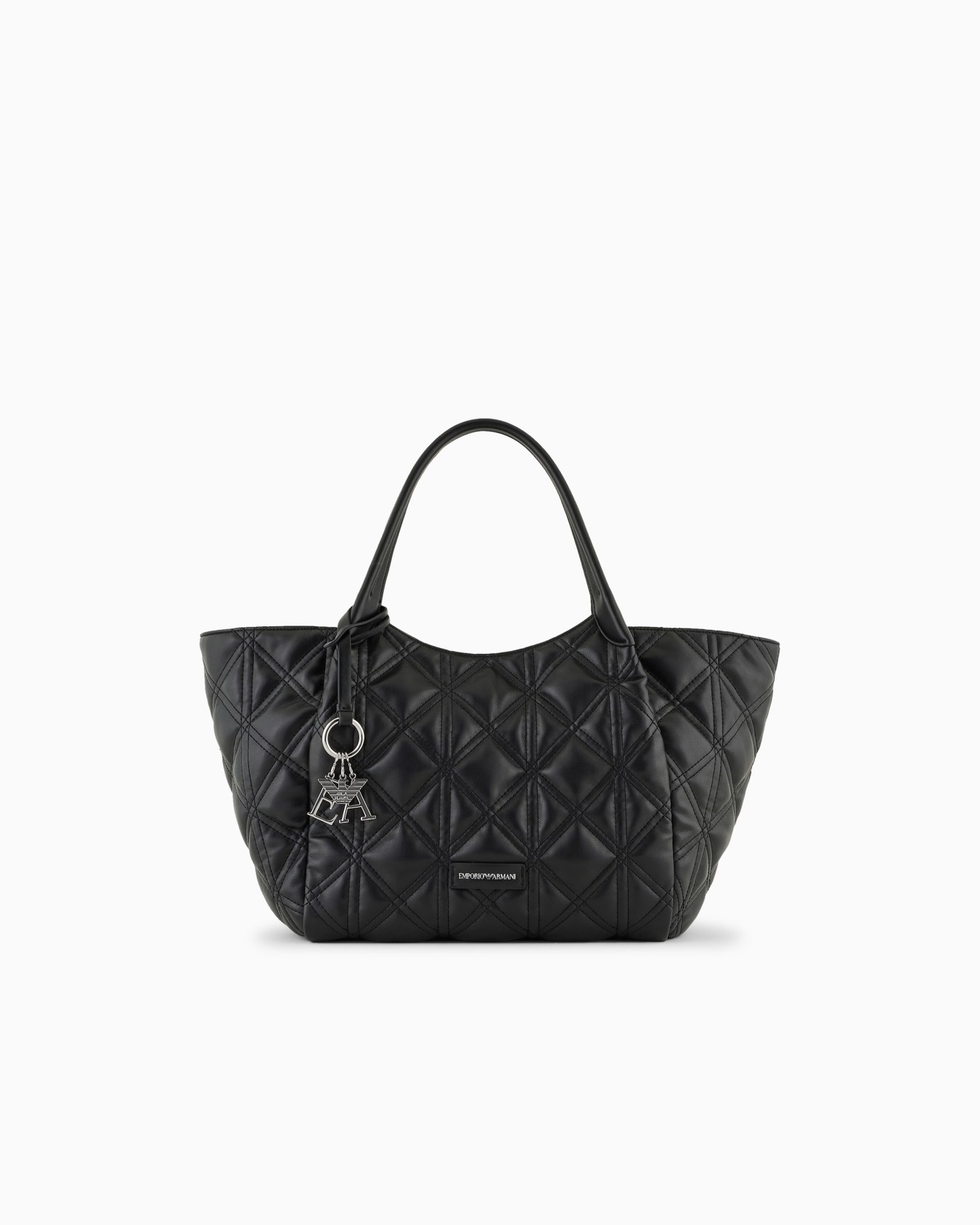 Quilted nappa leather-effect shopper bag Slide 0