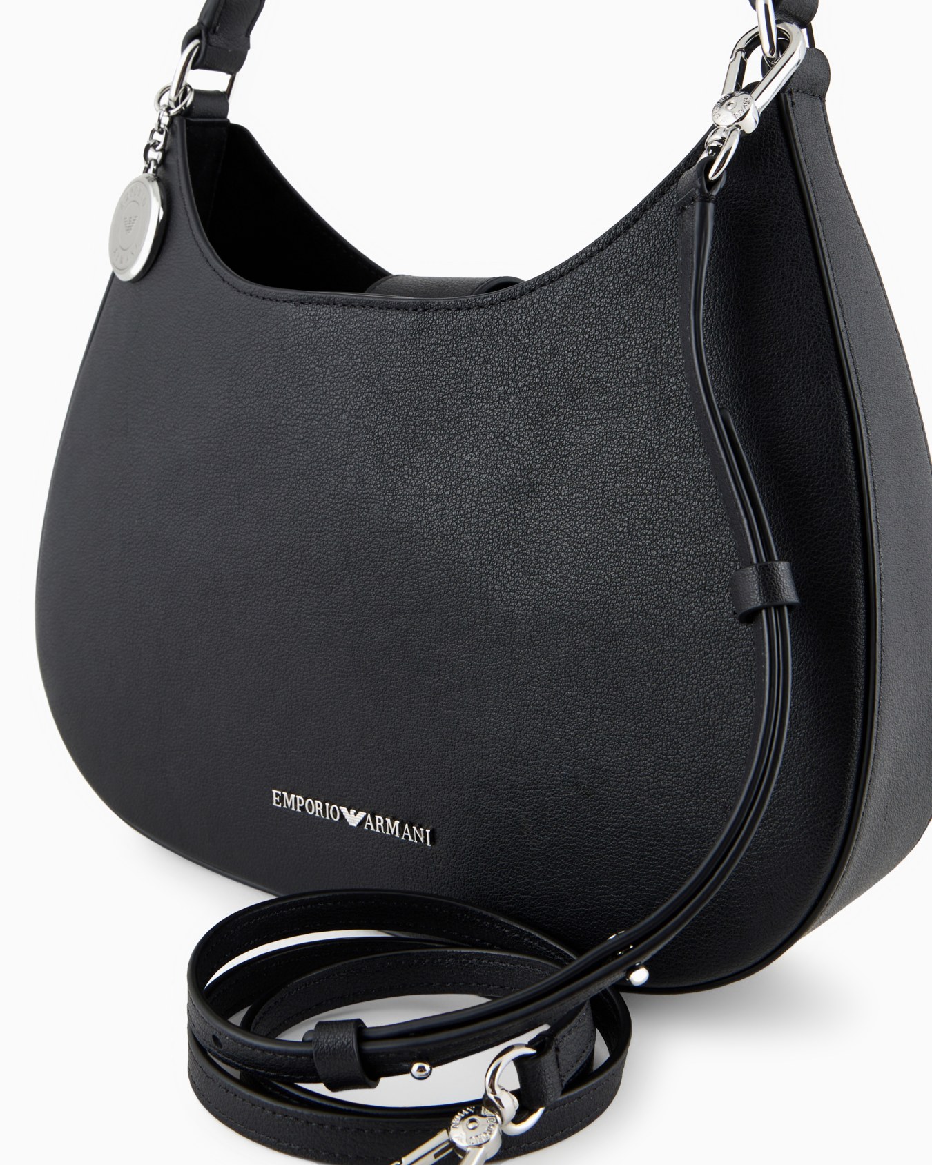 Borsa hobo in pelle riciclata micro granata ASV Slide 4