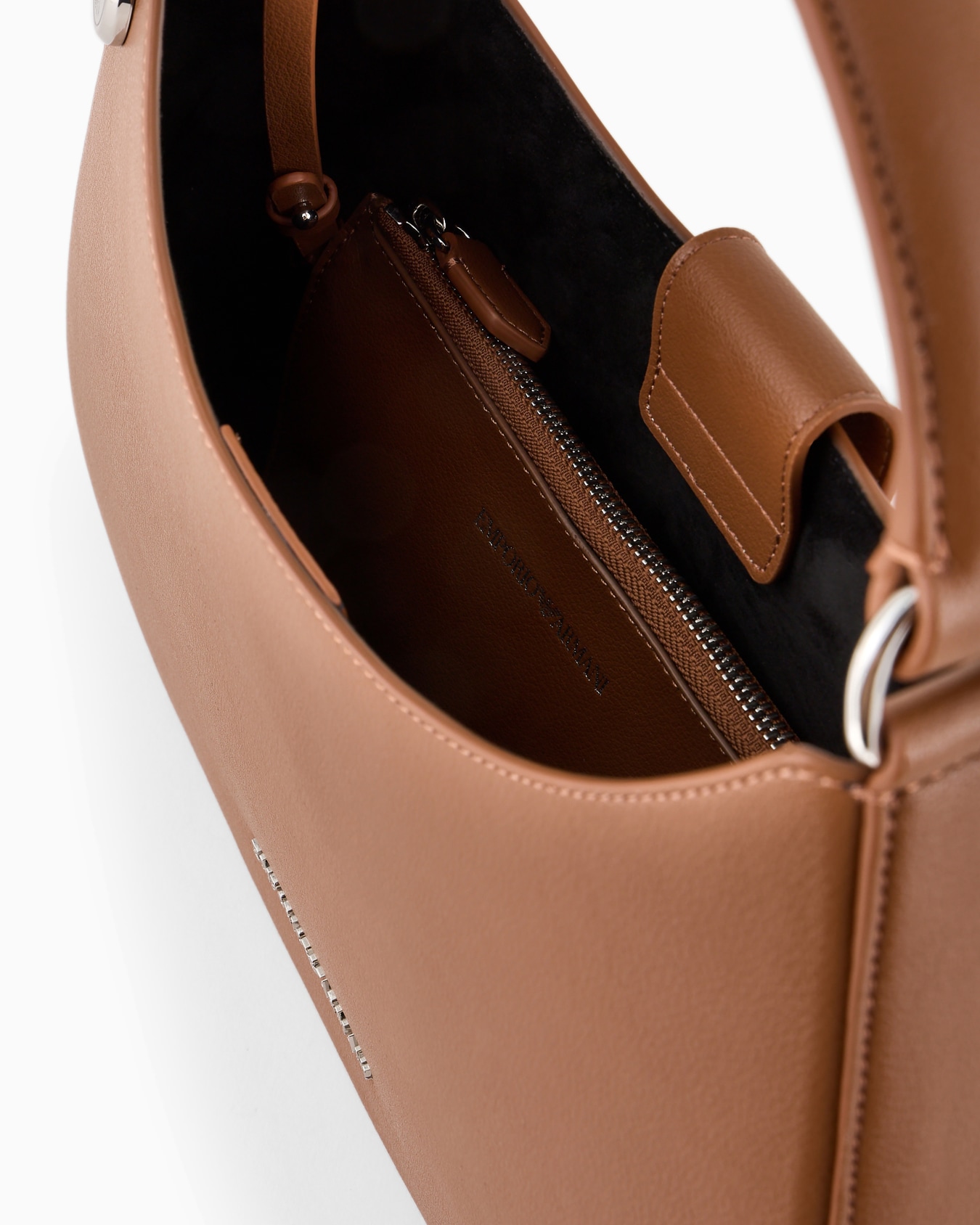 ASV micro-grain recycled leather hobo bag Slide 3