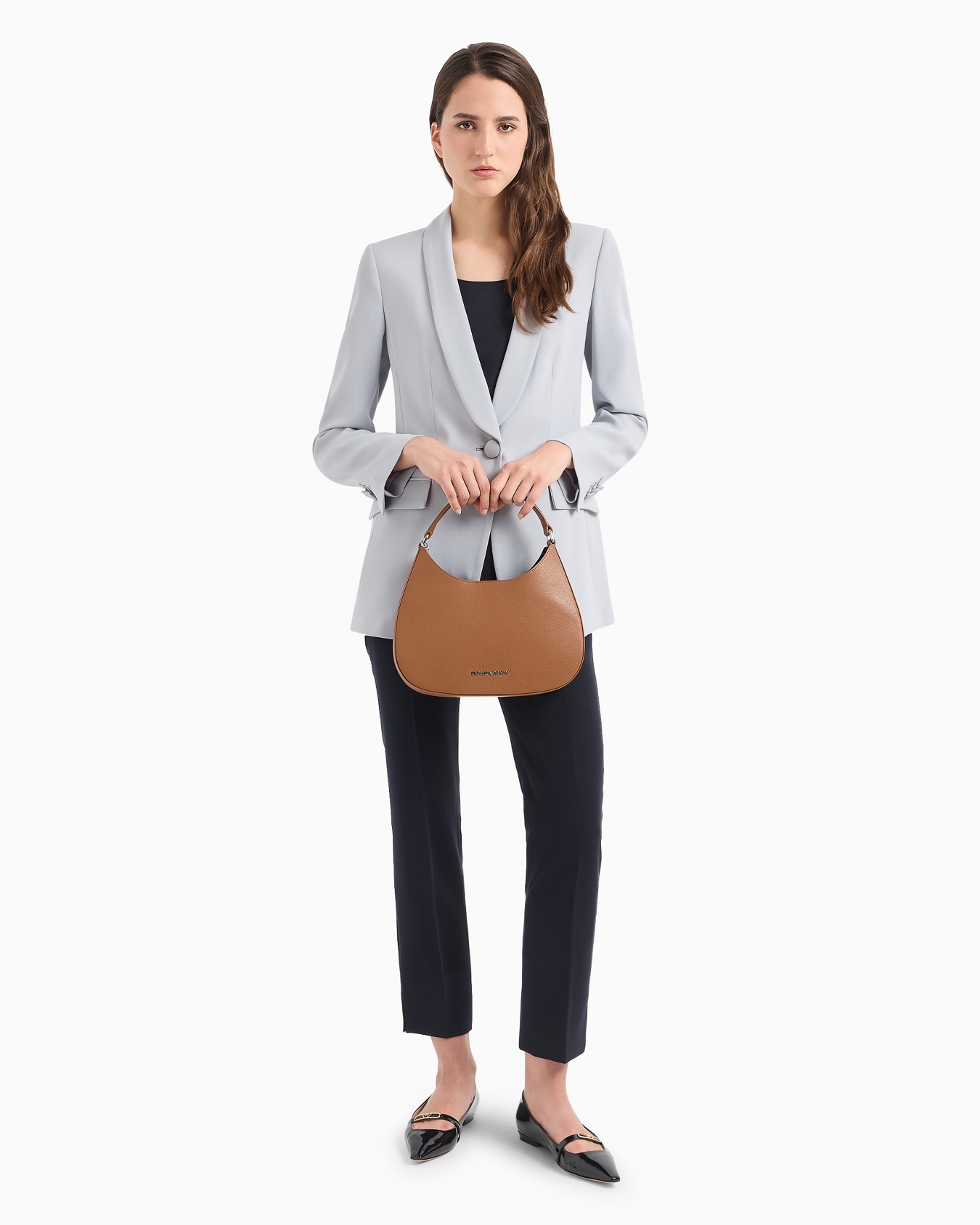 ASV micro-grain recycled leather hobo bag Slide 5