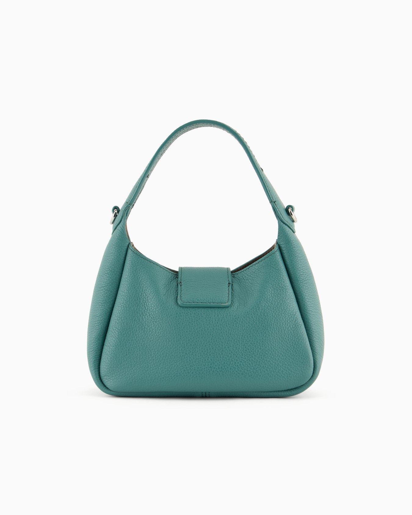 Leather hobo handbag with eagle buckle Slide 2