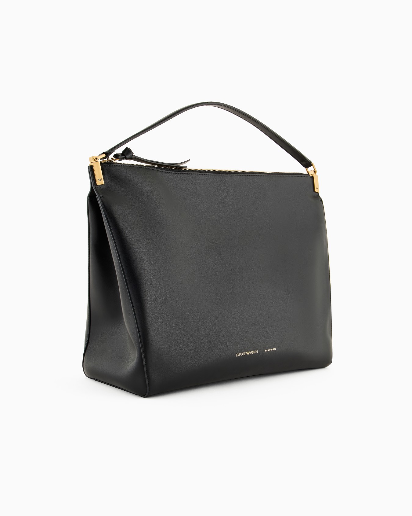 Large handbag in smooth leather Slide 1
