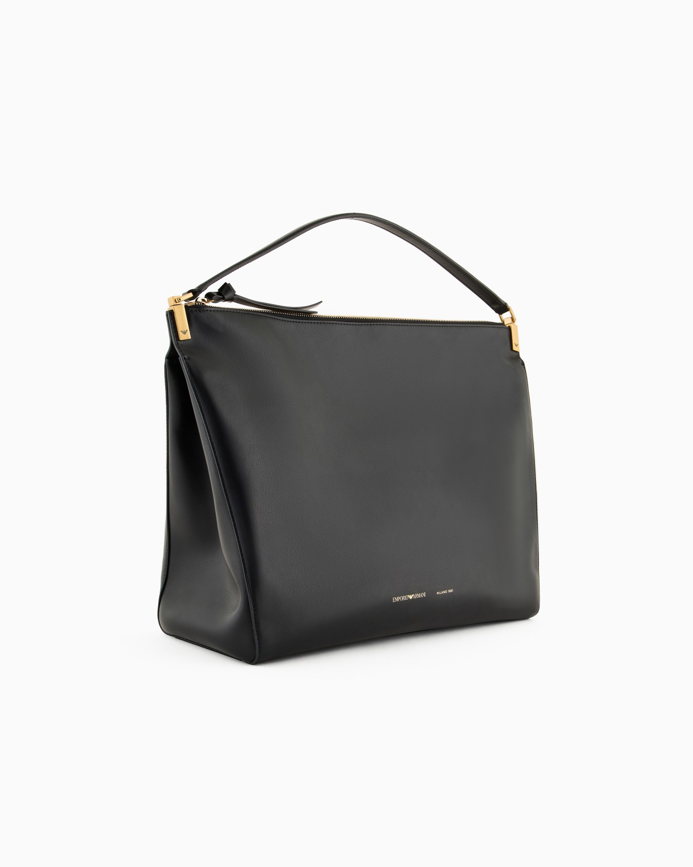 Large handbag in smooth leather Slide 1