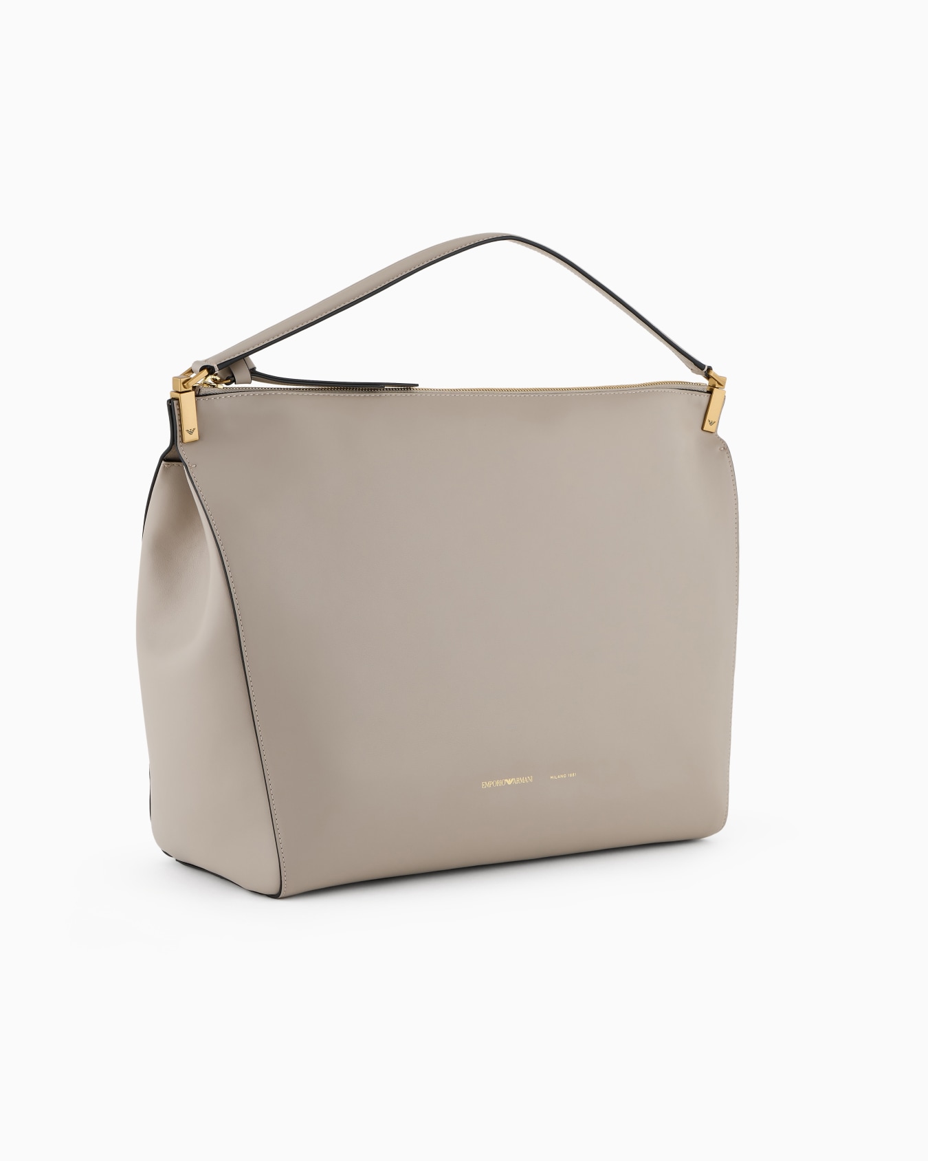 Large handbag in smooth leather Slide 1