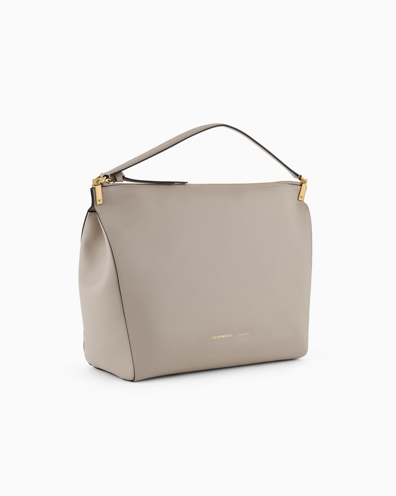 Large handbag in smooth leather Slide 1