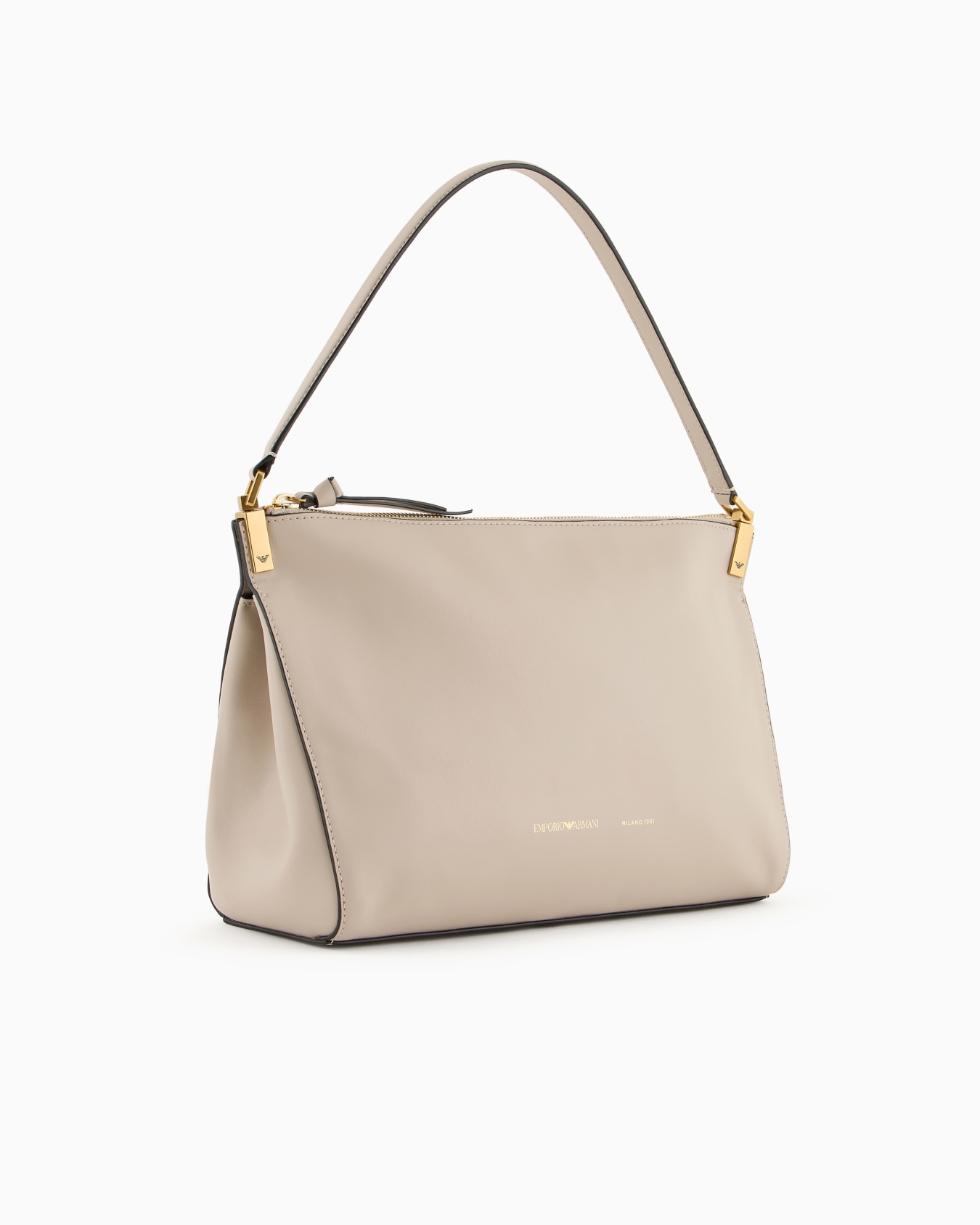 Medium handbag in smooth leather Slide 1