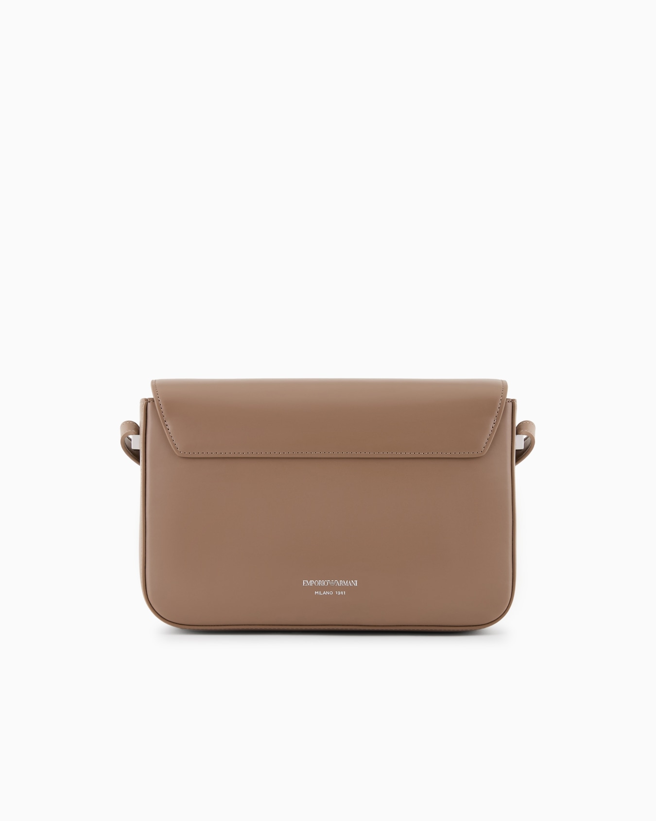Smooth leather shoulder bag with metal eagle logo Slide 2
