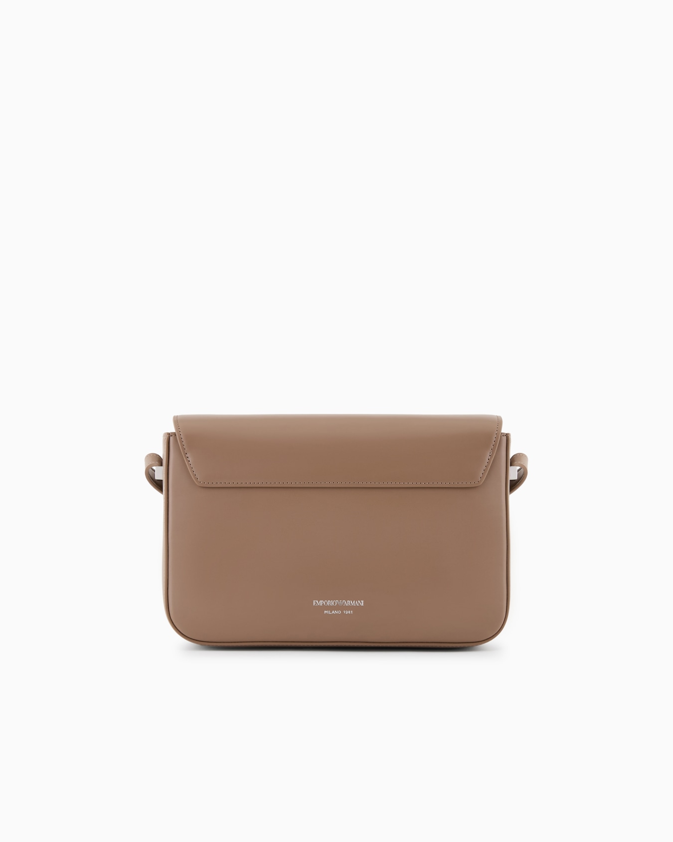 Smooth leather shoulder bag with metal eagle logo Slide 2