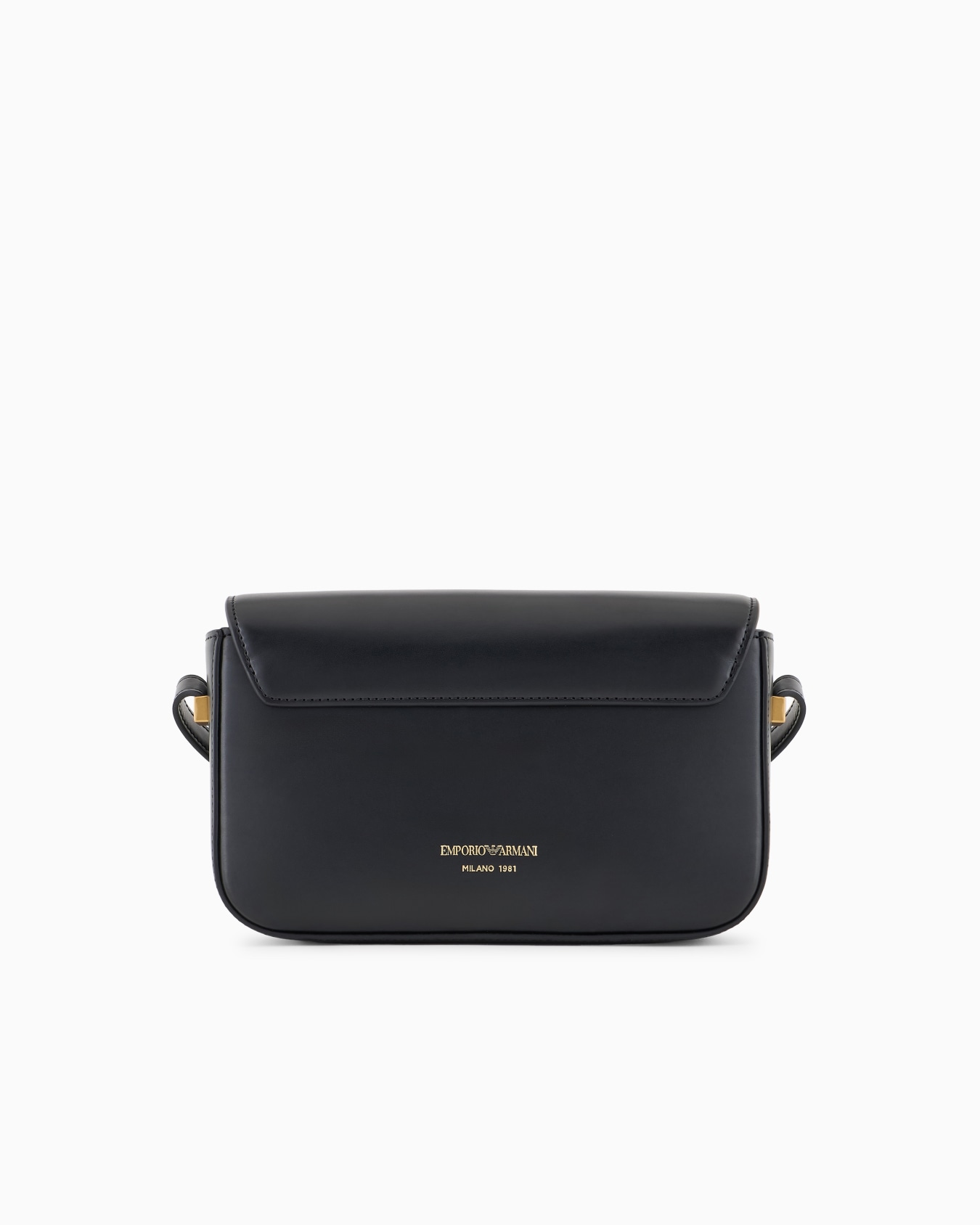Smooth leather shoulder bag with metal eagle logo Slide 2