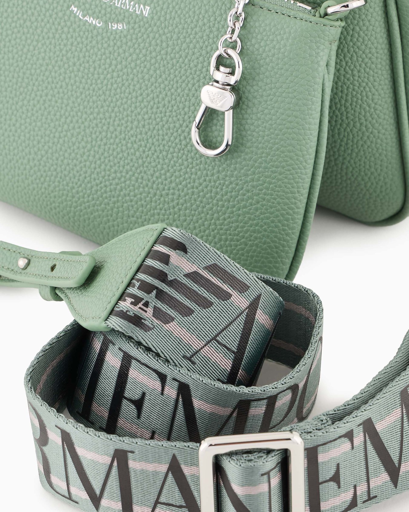 Deer-print double mini bag with shoulder strap Slide 4