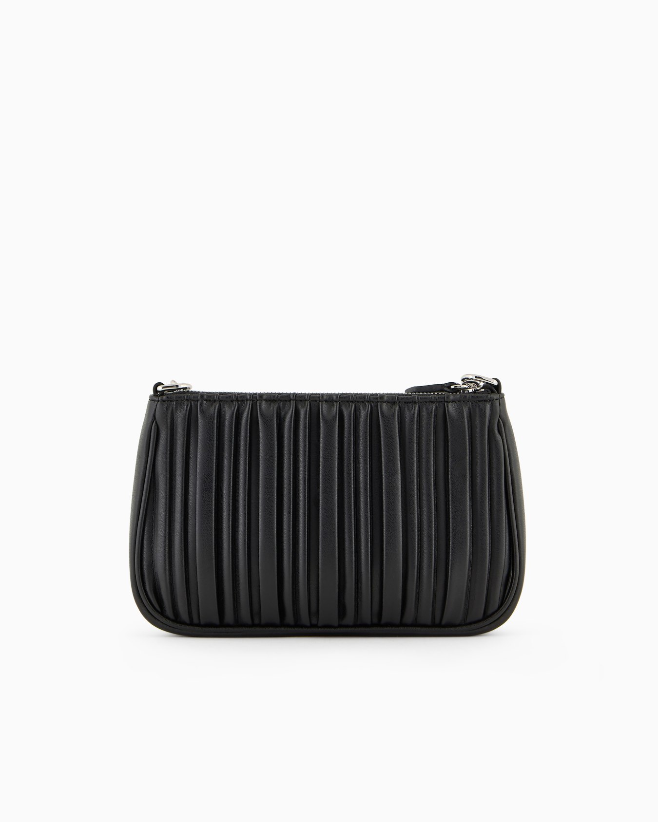ASV double mini shoulder bag in pleated, recycled faux nappa leather Slide 2