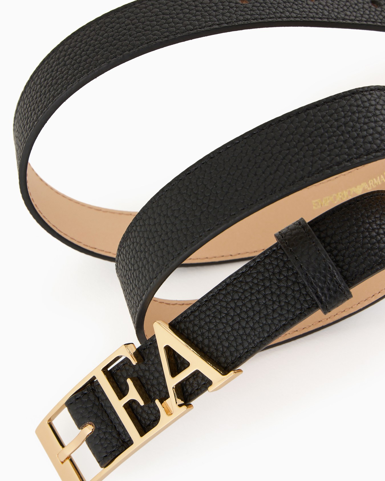 Deer-print belt with shaped EA buckle Slide 1