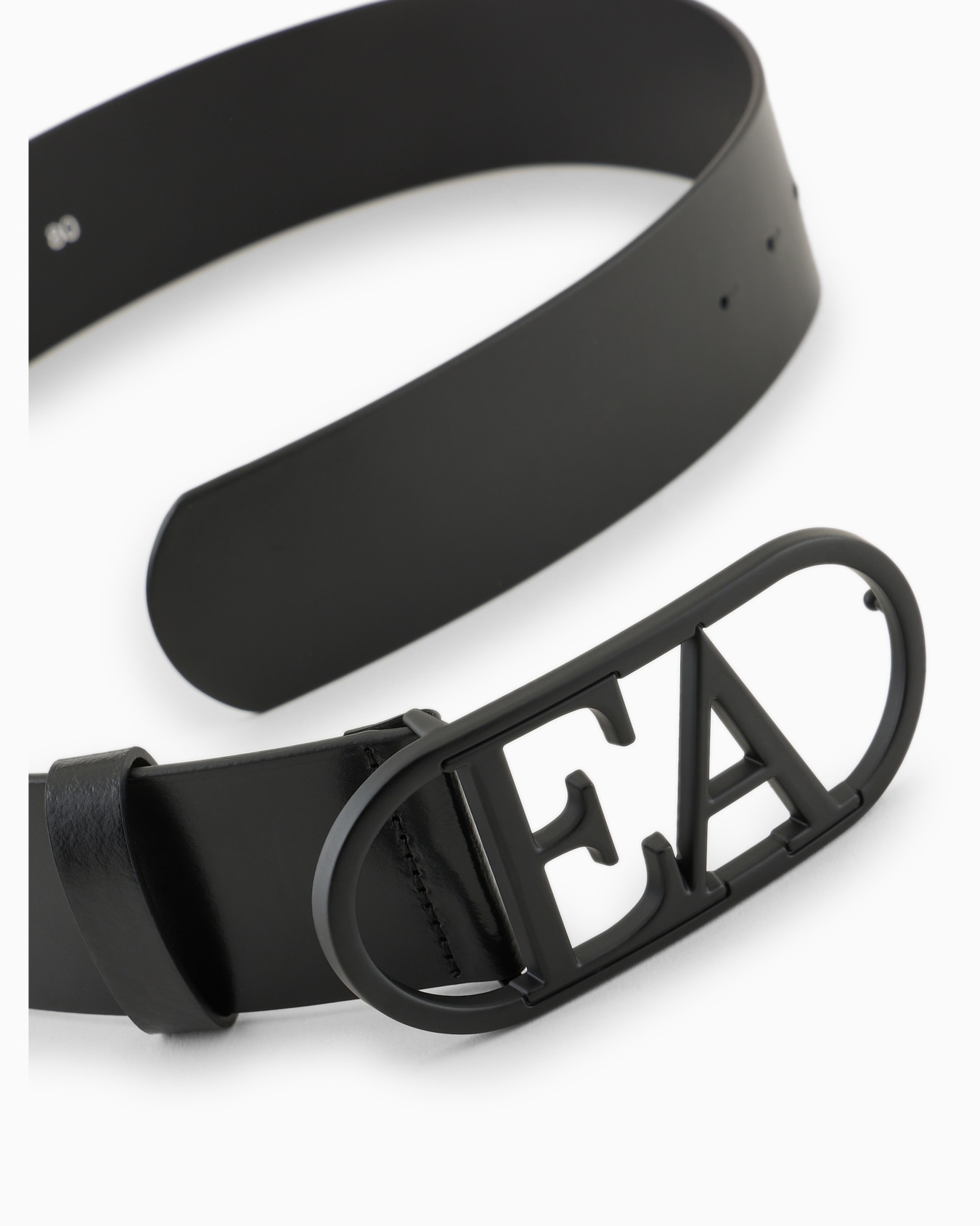 Leather waist belt with EA buckle Slide 1