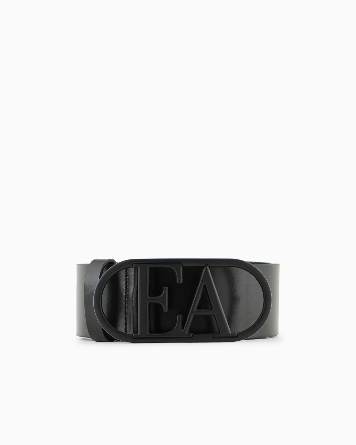 Leather waist belt with EA buckle Slide 0