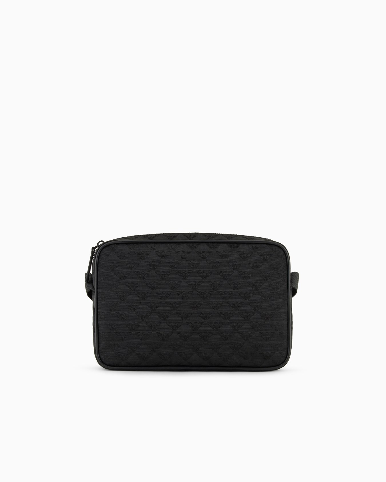 Nylon shoulder bag with all-over jacquard eagle Slide 2