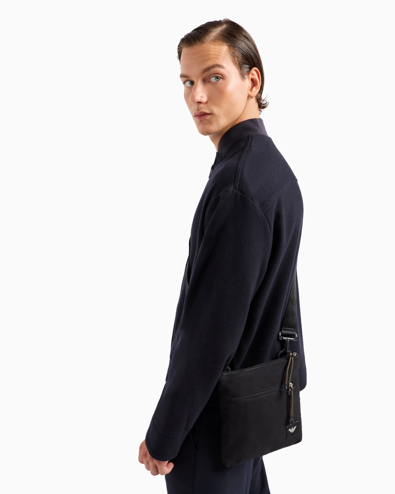 Bolso bandolera plano de lona Diapositiva 3