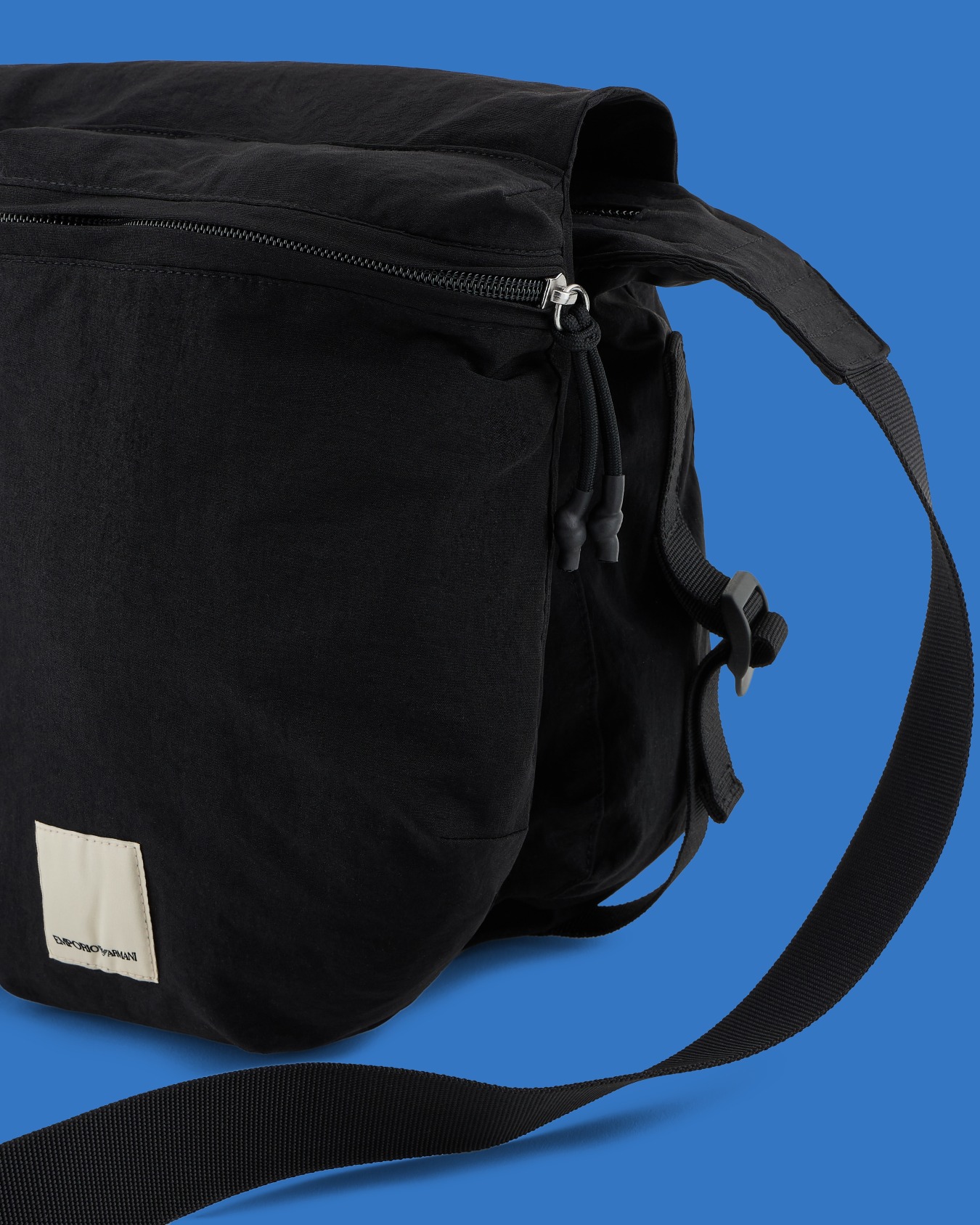 ASV Black Blue capsule collection small nylon messenger bag Slide 4