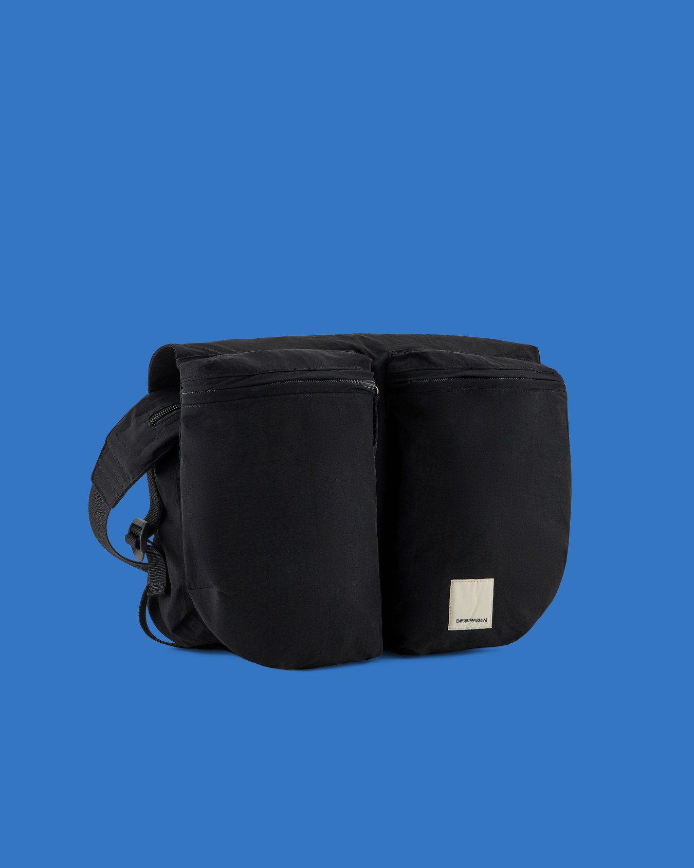 ASV Black Blue capsule collection small nylon messenger bag Slide 1