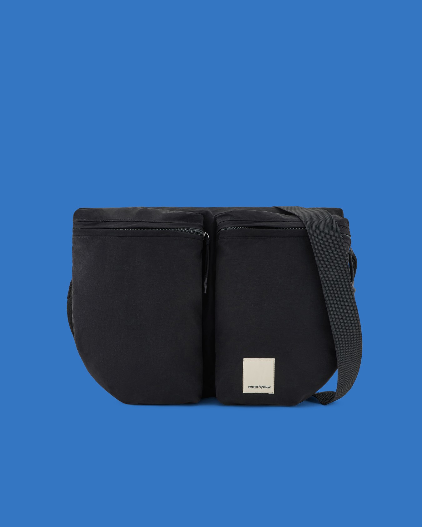 ASV Black Blue capsule collection small nylon messenger bag Slide 0