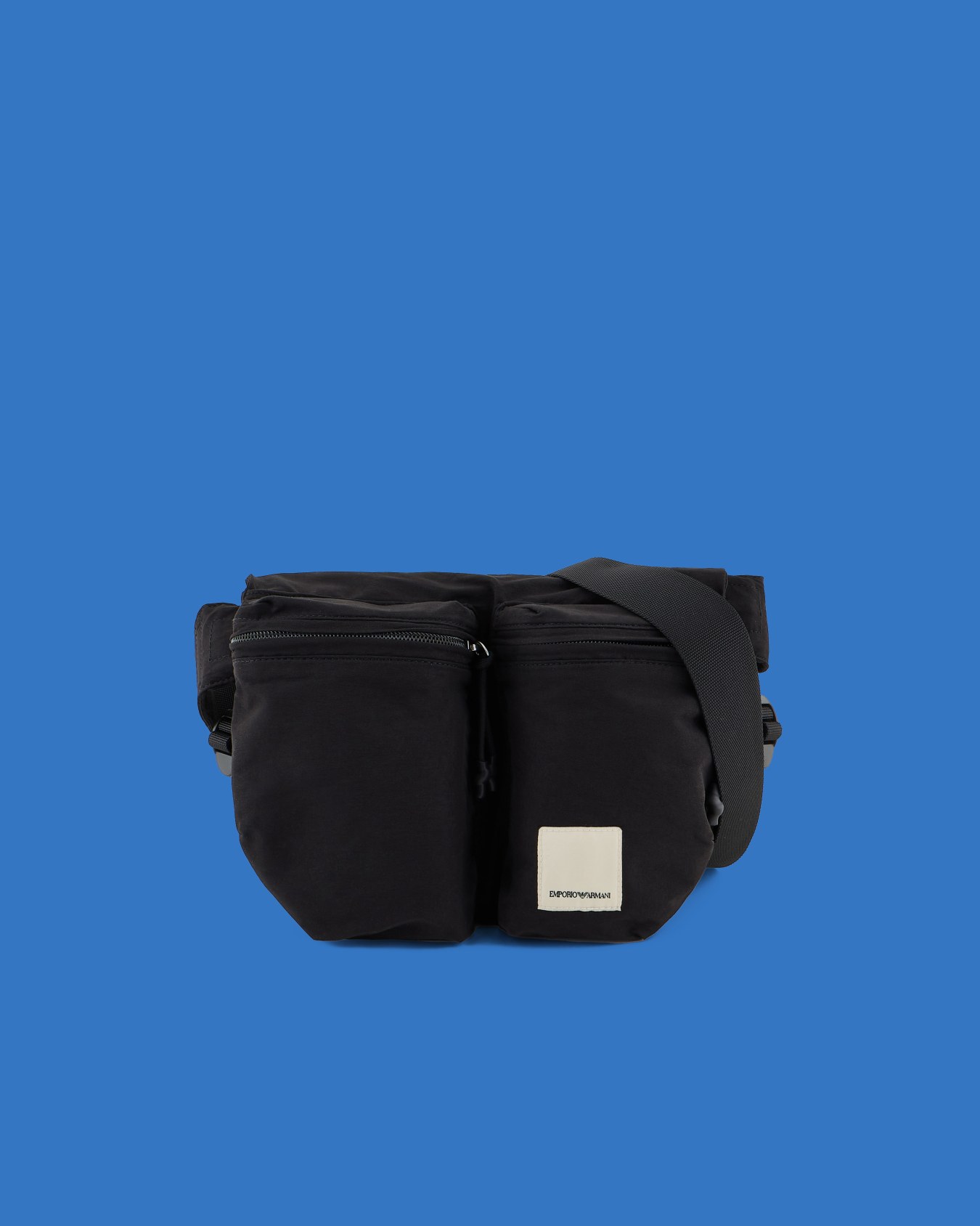 ASV Black Blue capsule collection small nylon messenger bag Slide 0