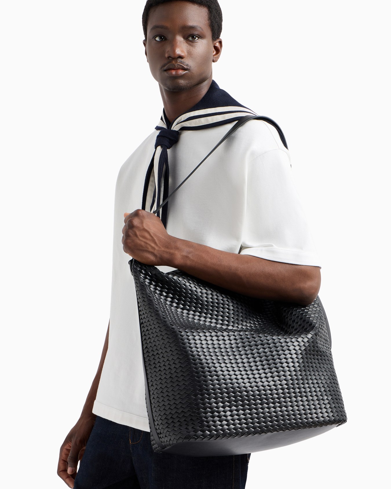 Maxi borsa a spalla intrecciata Slide 5