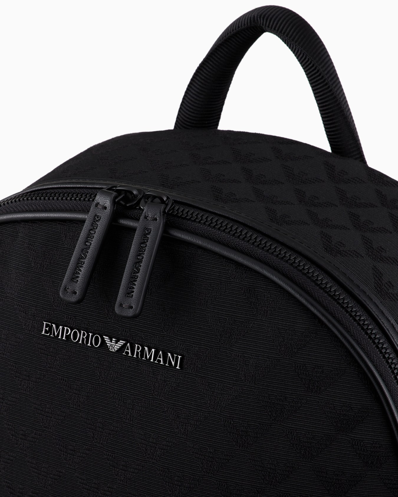 Nylon backpack with all-over jacquard eagle Slide 4