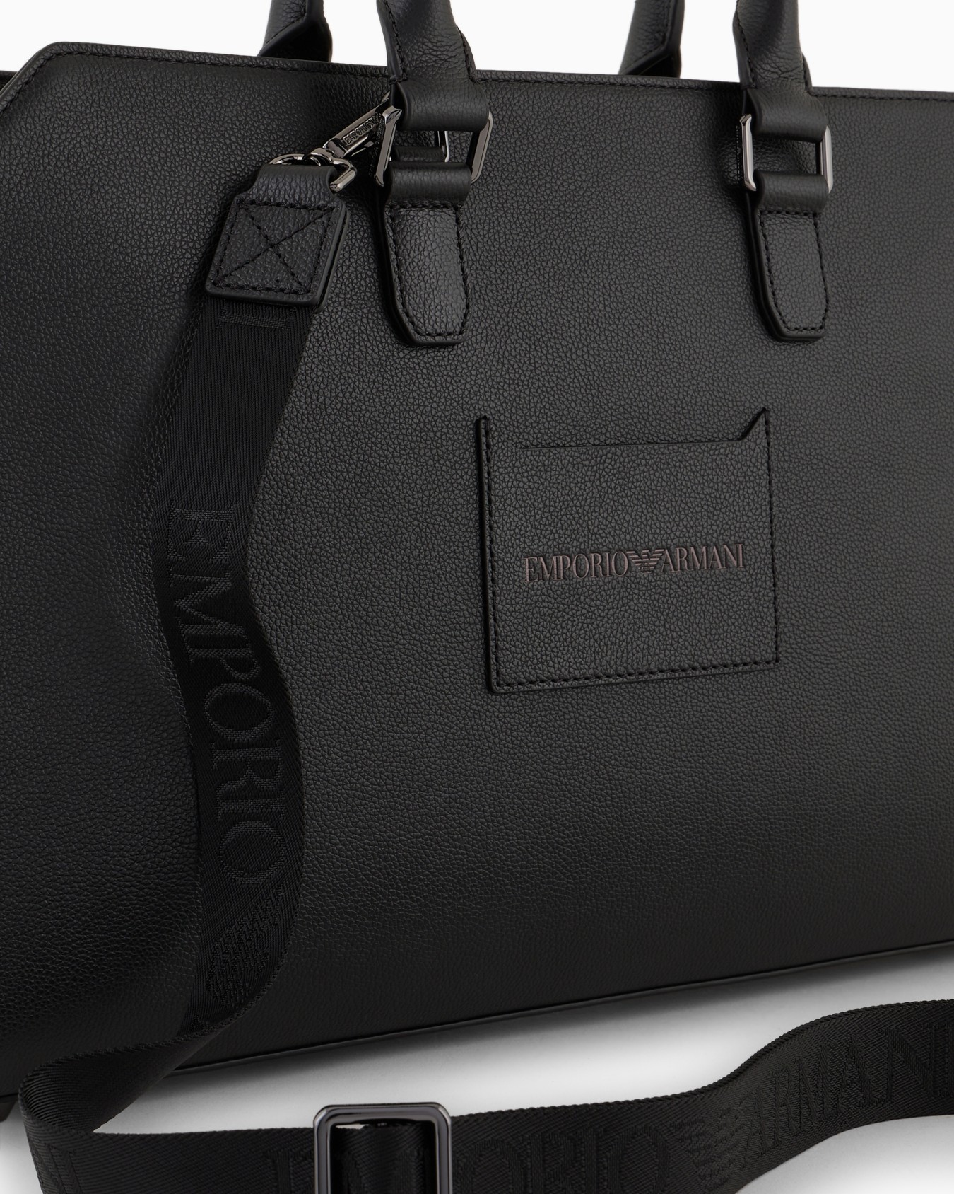 Business bag in tumbled leather Slide 4