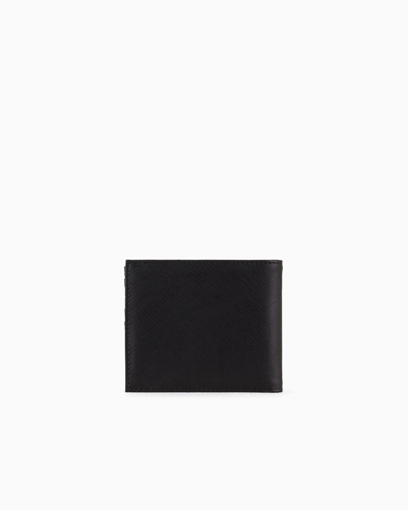 ASV regenerated Saffiano leather wallet with eagle plate Slide 1
