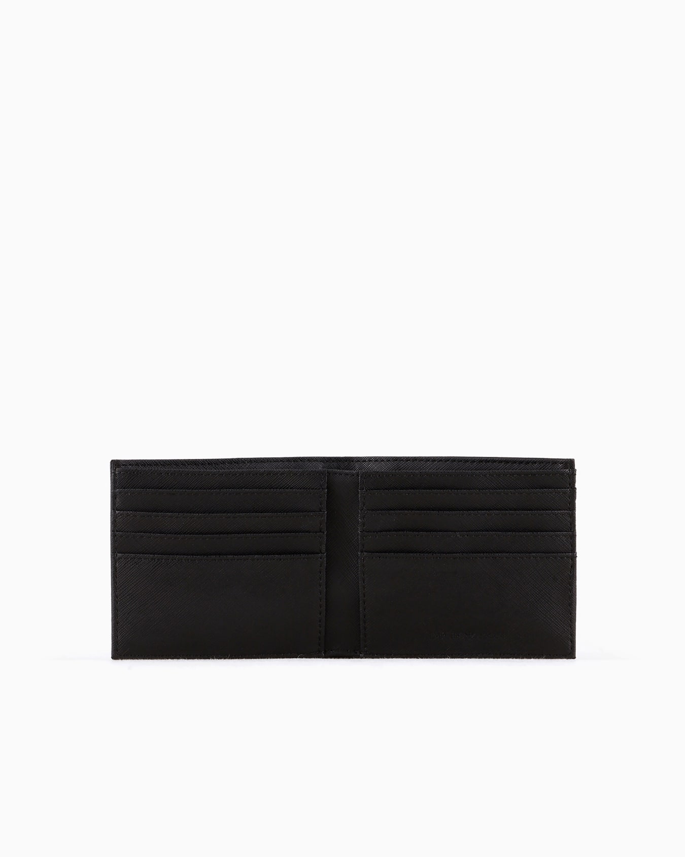ASV regenerated Saffiano leather wallet with eagle plate Slide 2