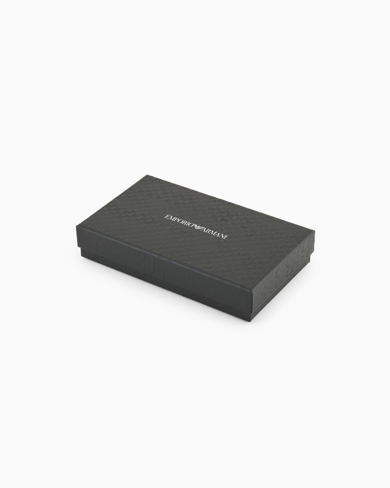 Leather bifold wallet with all-over embossed pattern Slide 4
