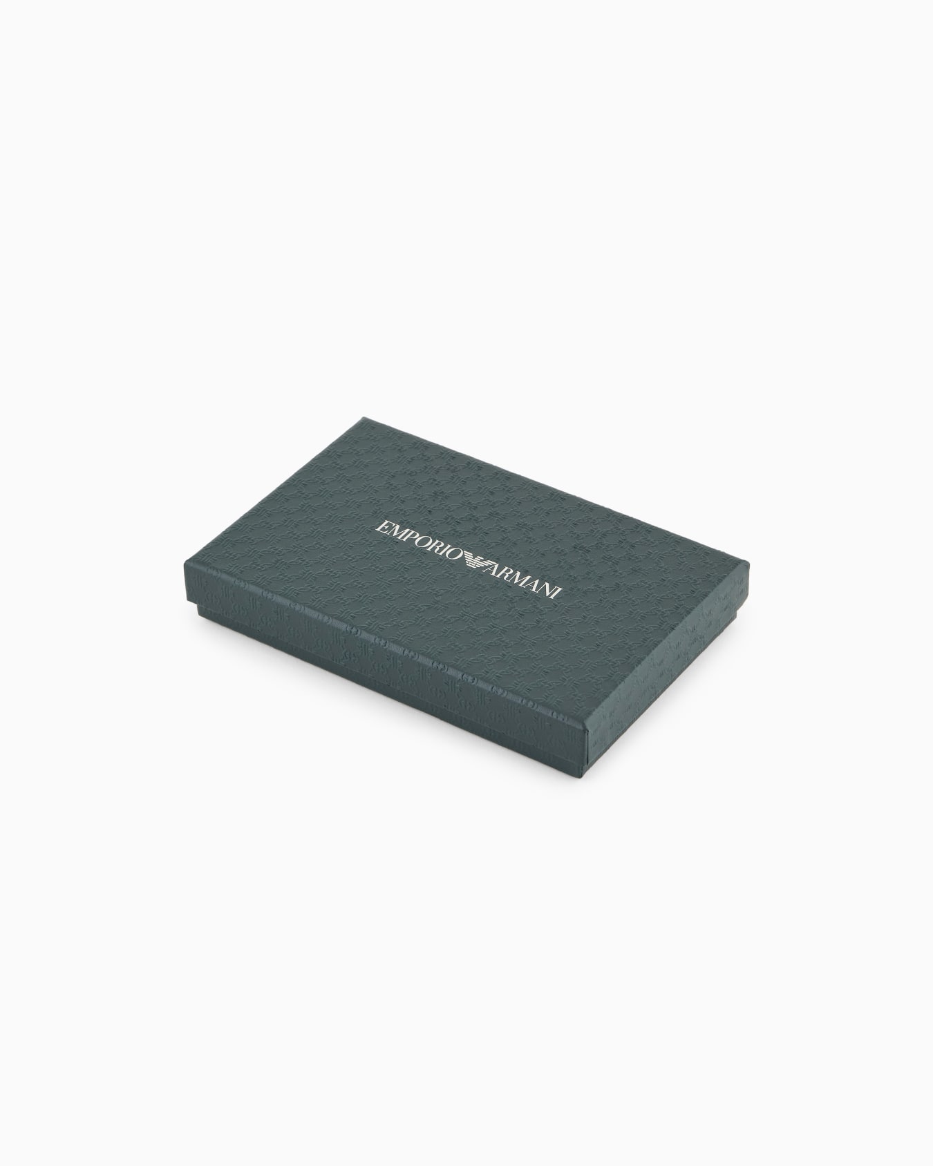 Leather bifold wallet with all-over embossed pattern Slide 4