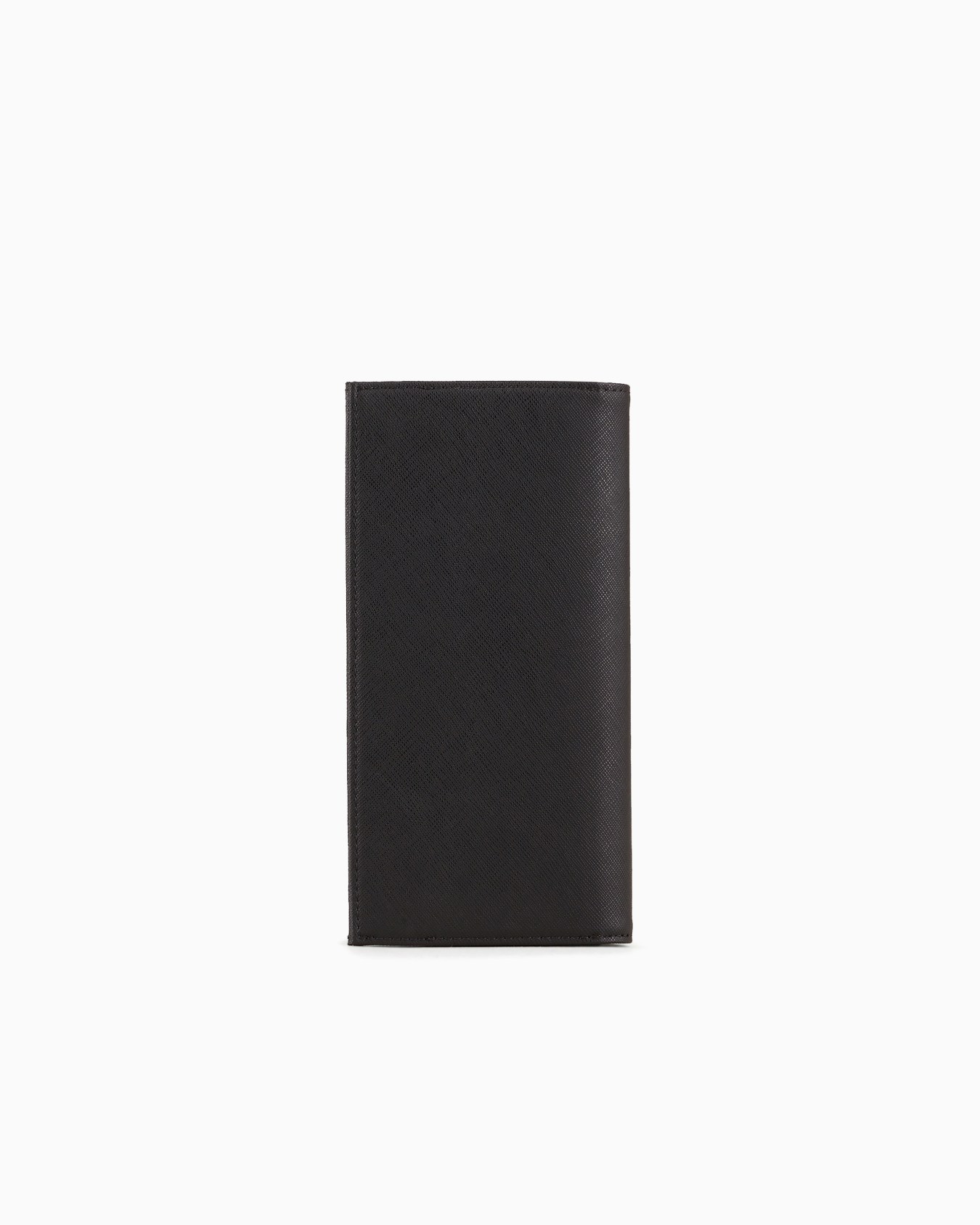 ASV large currency holder in regenerated Saffiano leather with eagle plate Slide 1