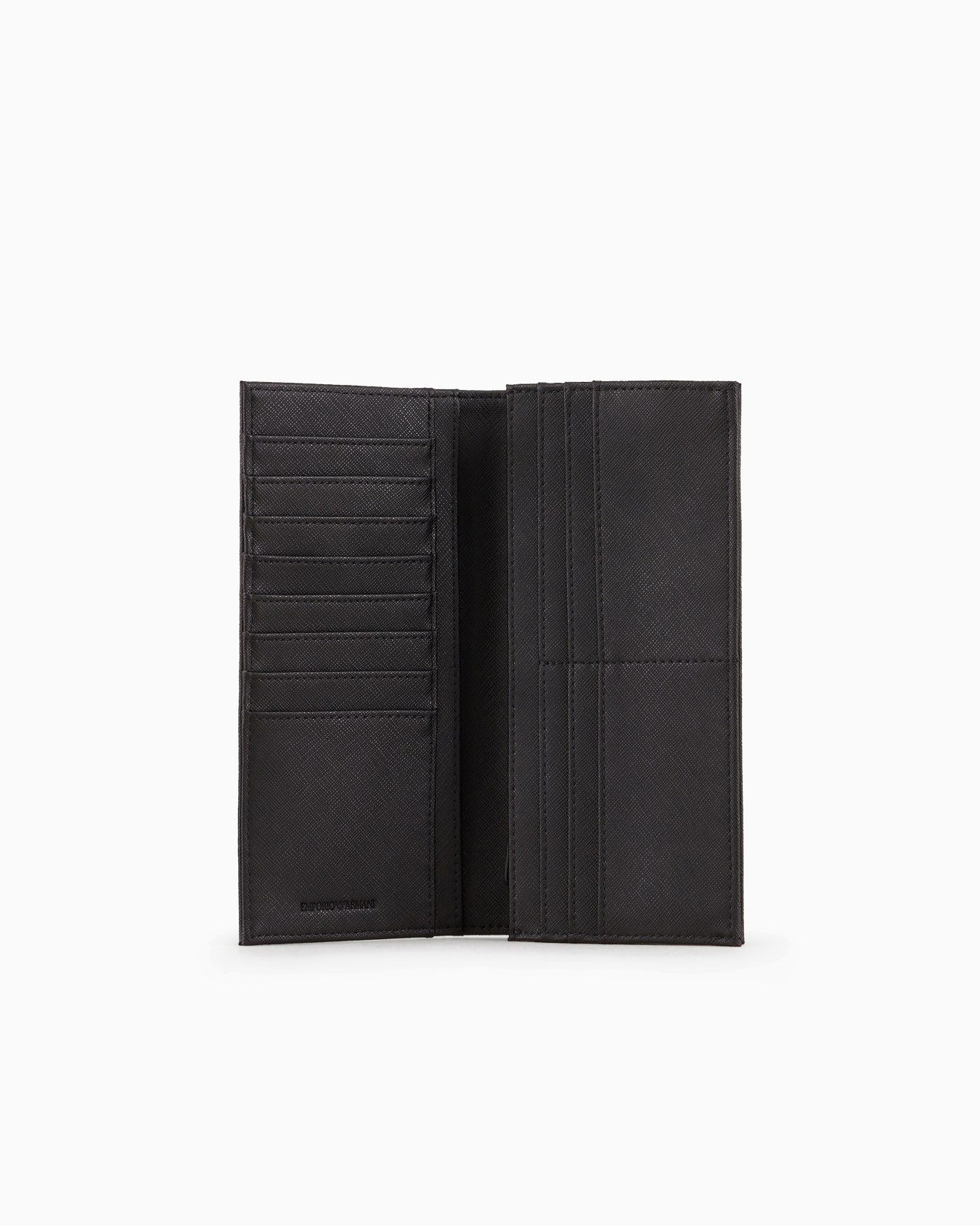 ASV large currency holder in regenerated Saffiano leather with eagle plate Slide 2