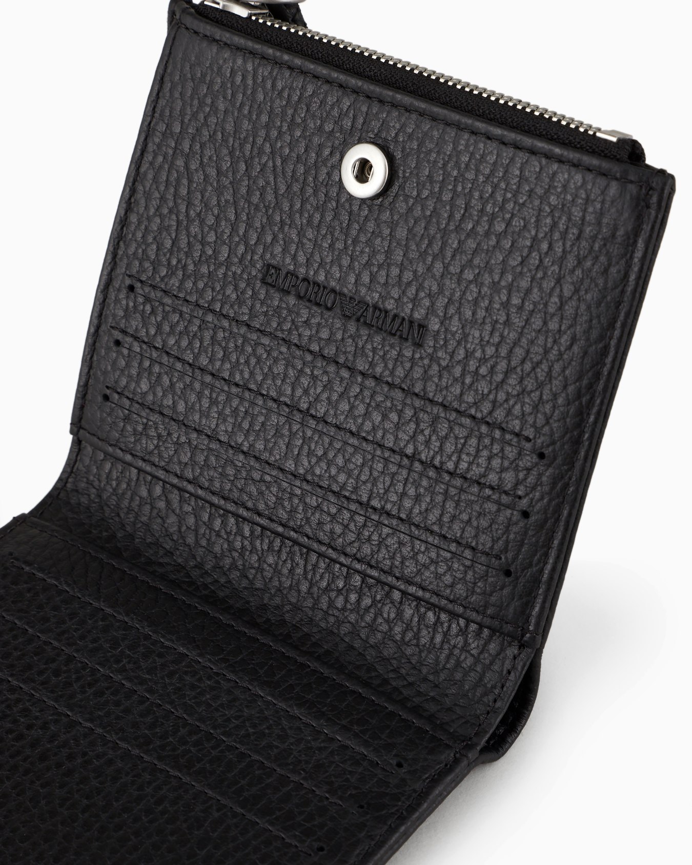 Zipped, tumbled-leather card holder Slide 3