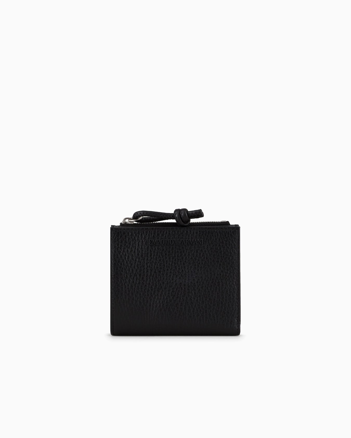 Zipped, tumbled-leather card holder Slide 0