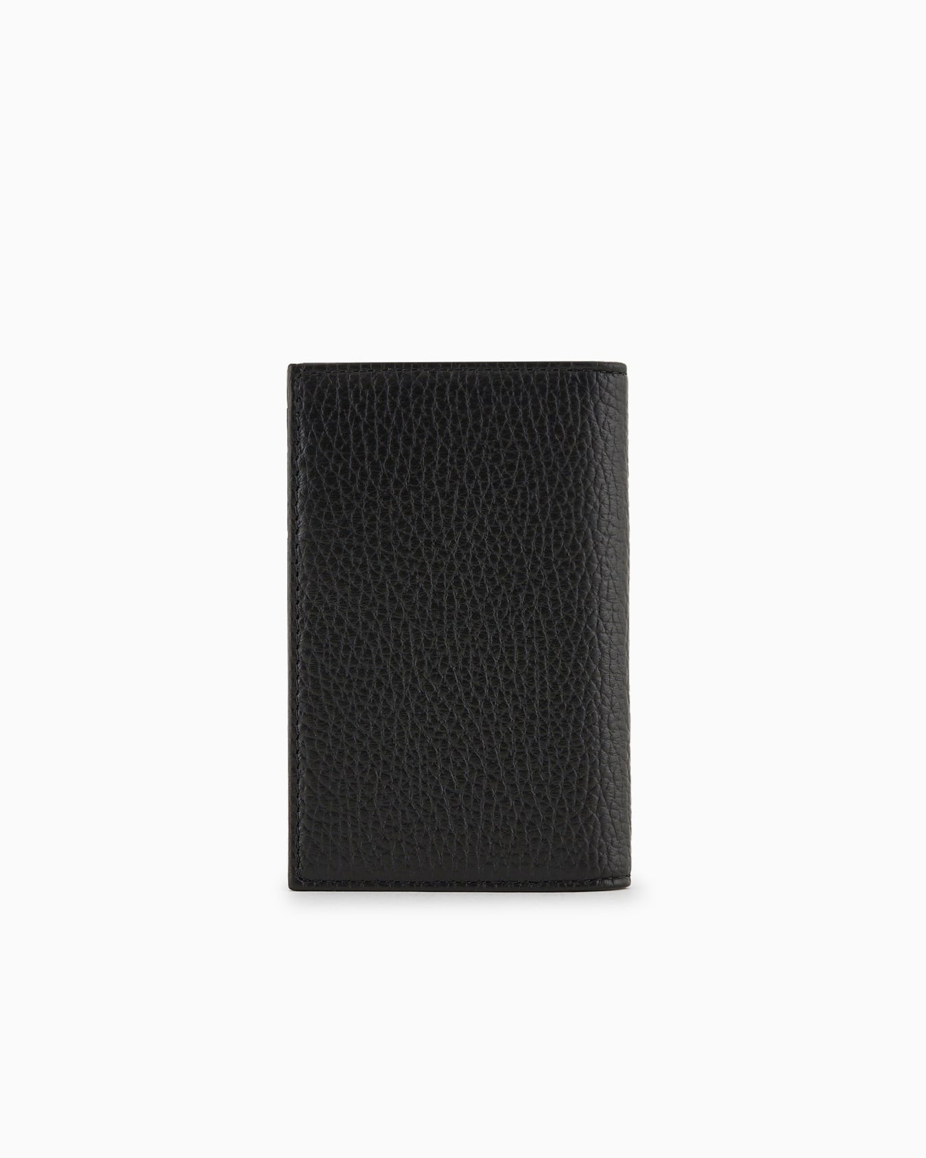 Zipped, tumbled-leather bi-fold card holder Slide 1