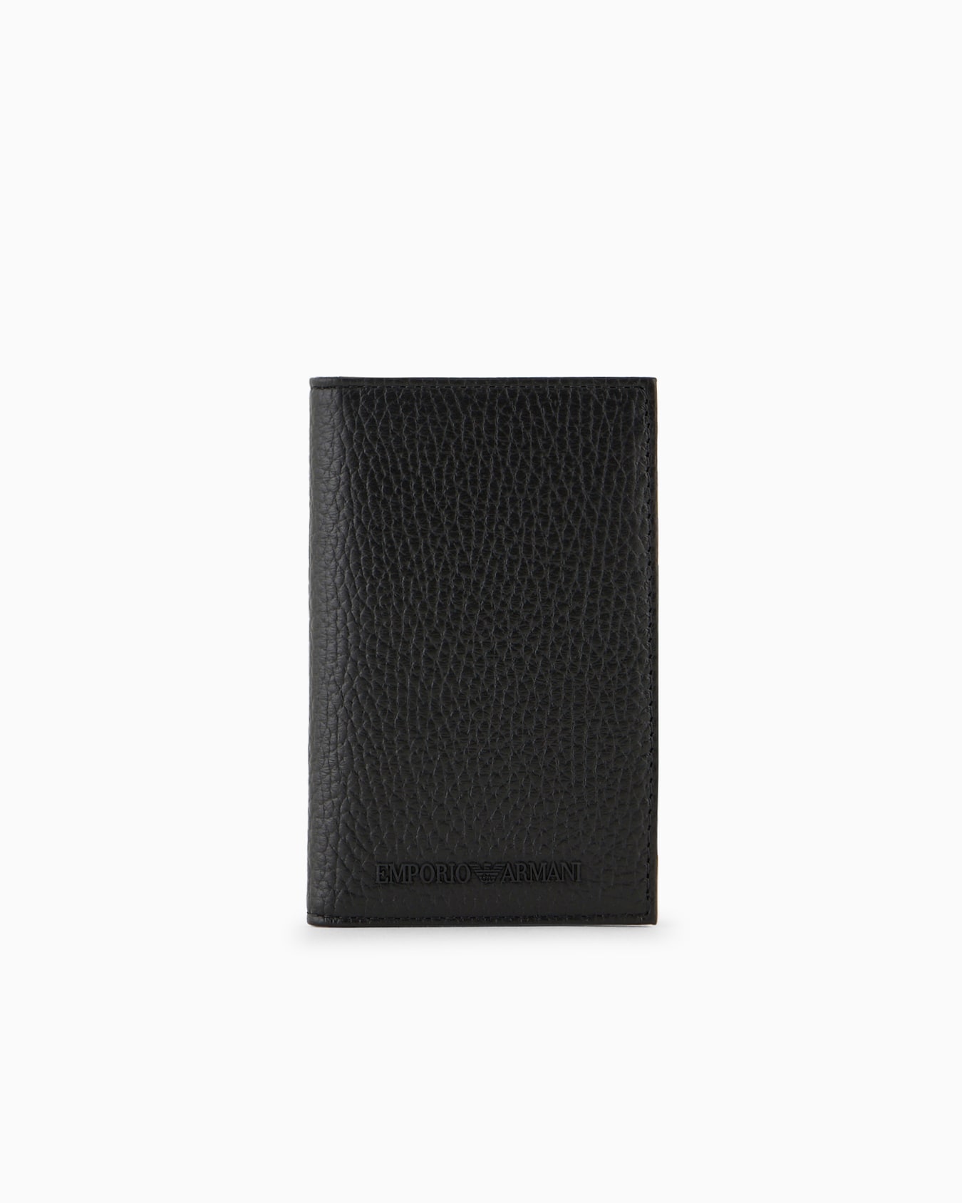 Zipped, tumbled-leather bi-fold card holder Slide 0