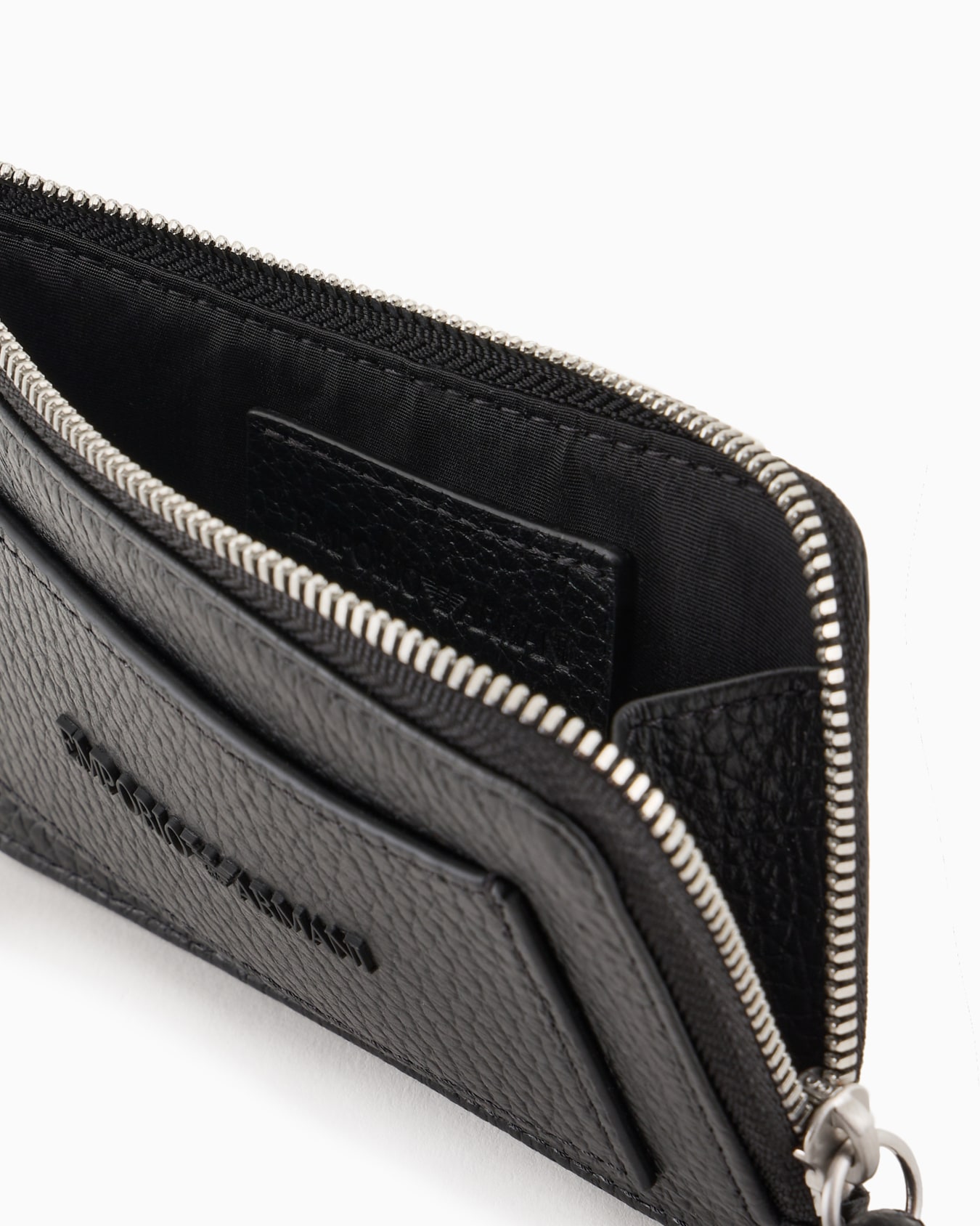 Zipped, tumbled-leather card holder Slide 2