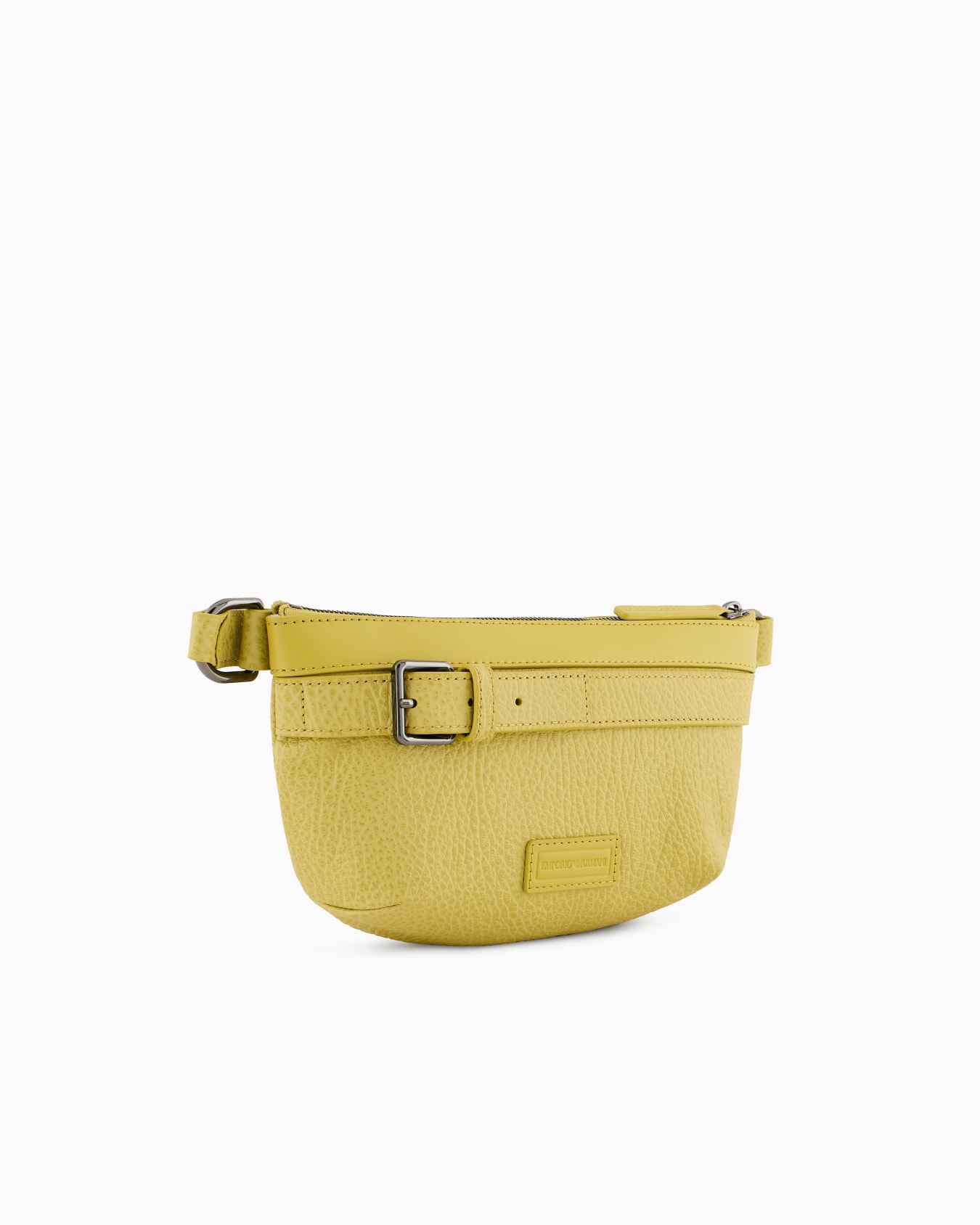 Gürteltasche aus genarbtem Leder mit Details aus Glattleder Folie 1