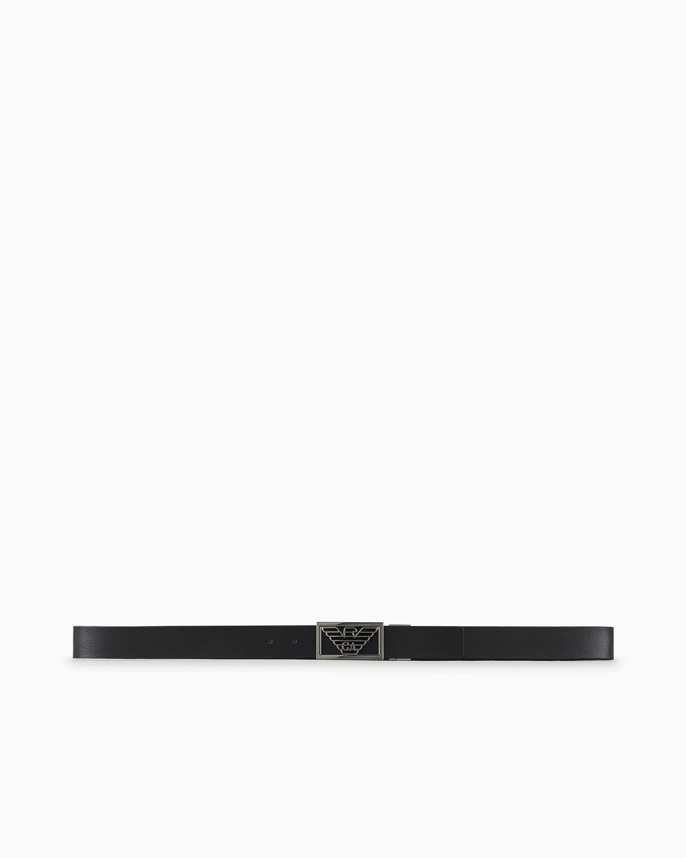 Two-toned reversible leather belt with one side in palmellato leather Slide 2