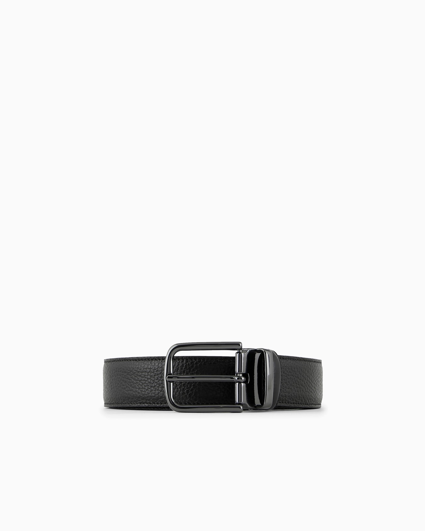 Ceinture réversible en cuir grainé Diapositive 0