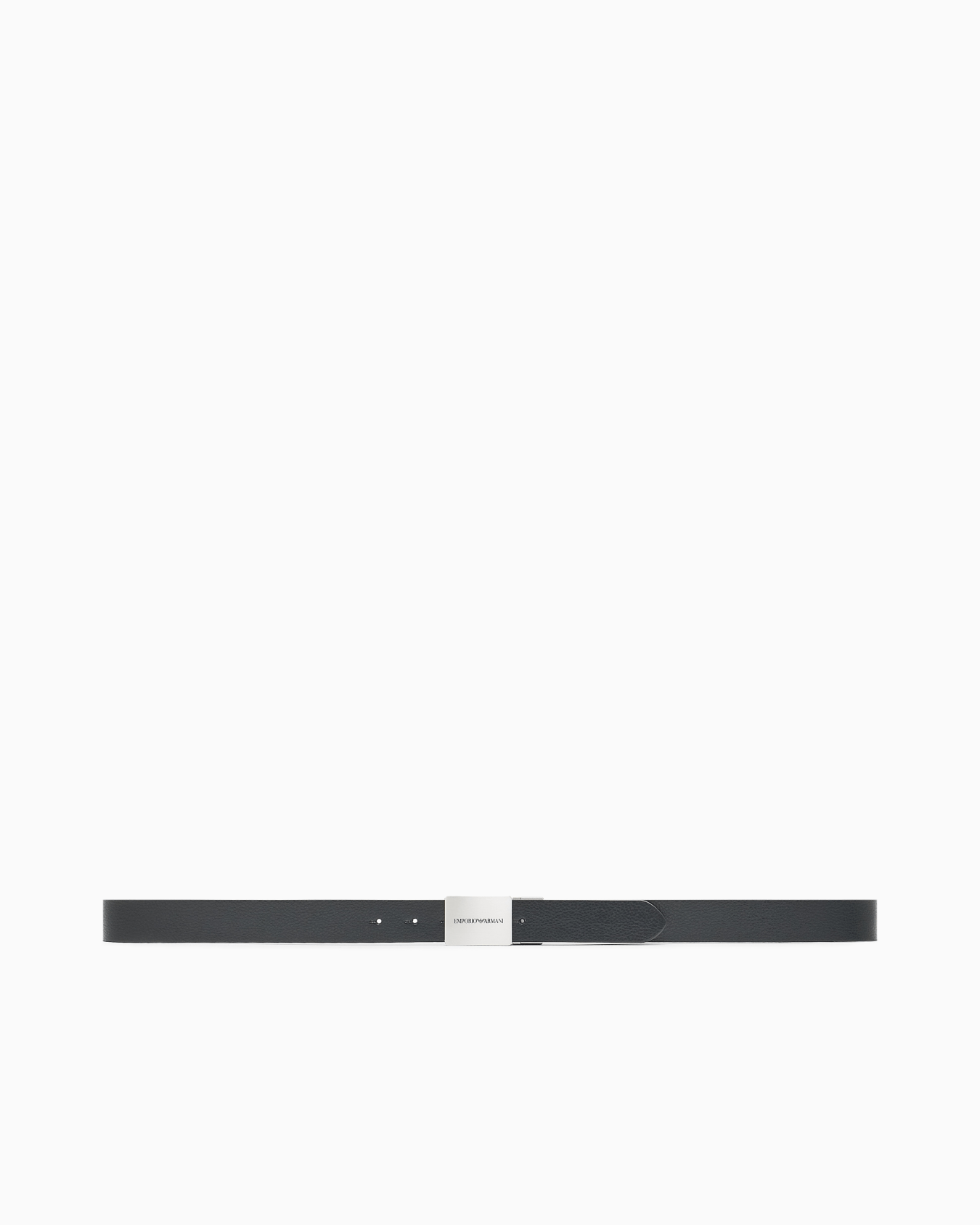 Reversible leather belt with logo buckle Slide 2
