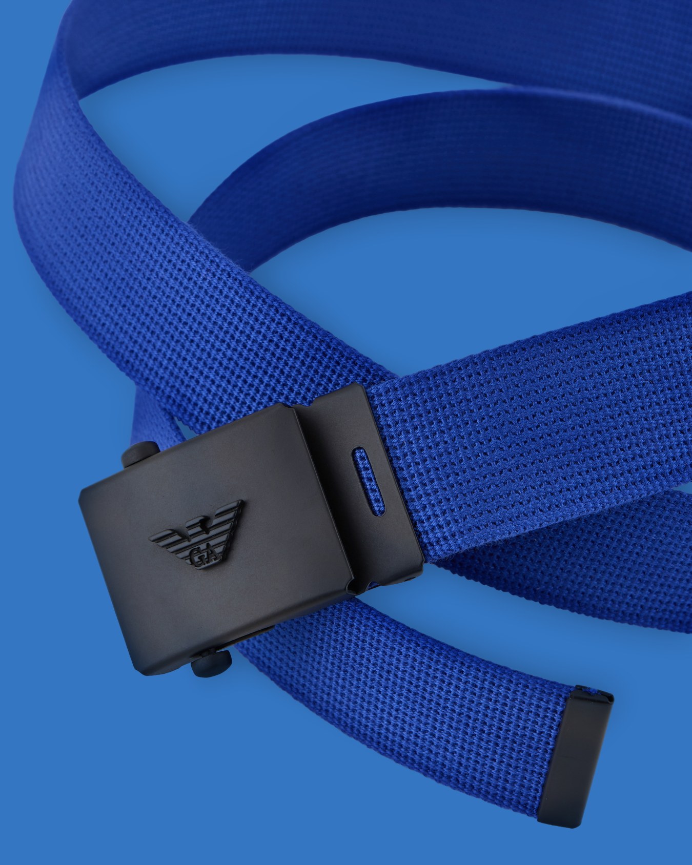 ASV Black Blue capsule collection webbing belt Slide 1