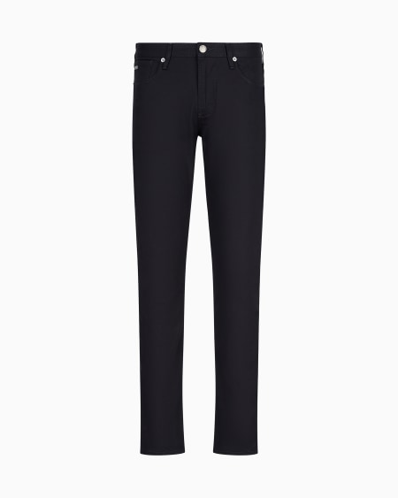Armani Pantalones J06 slim fit de sarga elástica