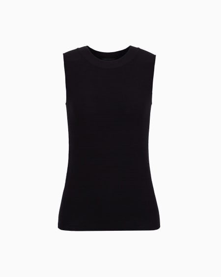a|x armani exchange Top in ottoman fabric
