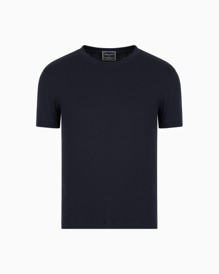 a|x armani exchange Short-sleeved cashmere Icon jumper