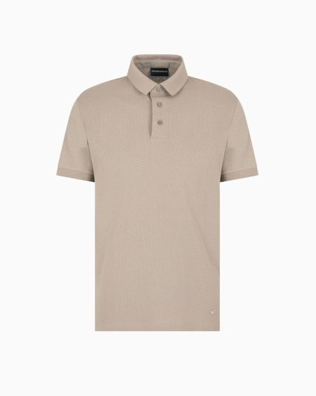 Armani Polo de punto jacquard