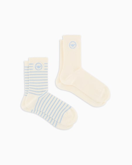 Armani Paquete de dos pares de calcetines en rizo con logotipo de tejido jacquard Gran oferta | Ropa