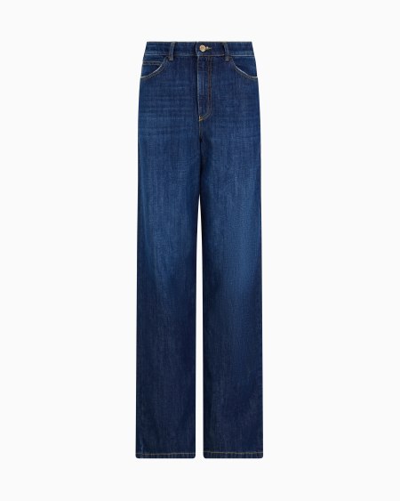 Armani Vaqueros J4B de cintura media alta y pernera recta de denim